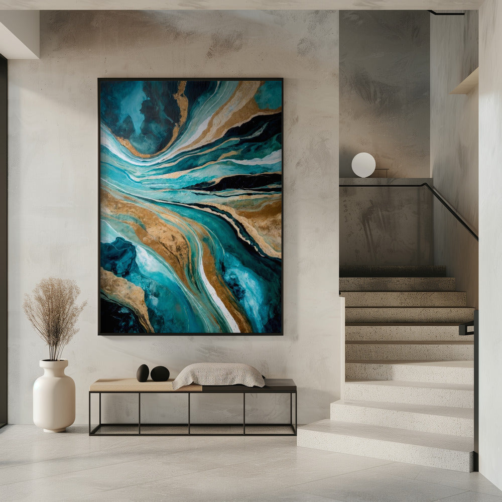 Wall art Flowing Through Time