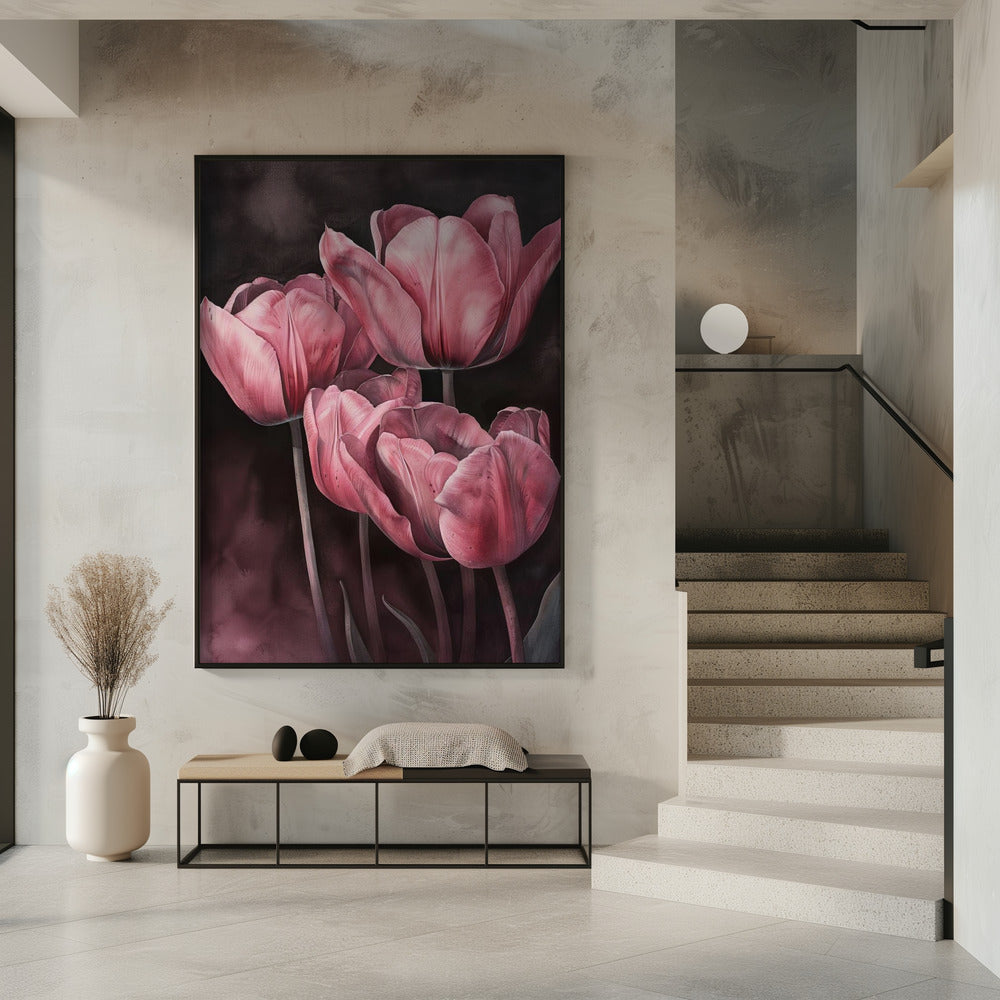 Décoration murale Tulipe violette 3
