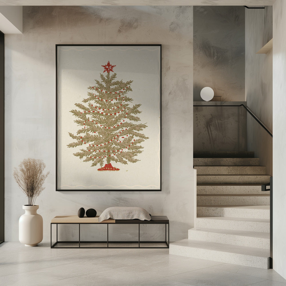 Décoration murale Sapin de Noël 02 Impression sur toile