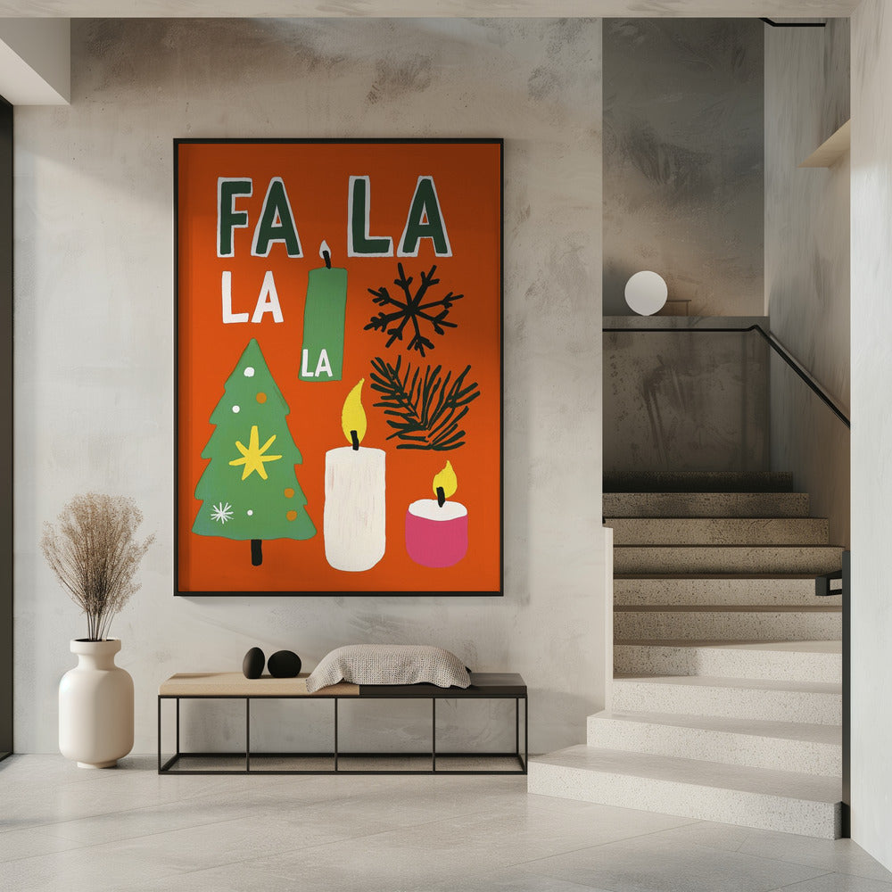 Impression sur toile « Fa la la »