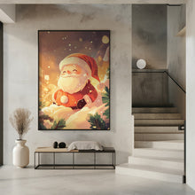 Impression sur toile Père Noël pour décoration murale