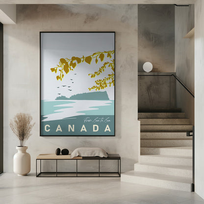 Wall art mellow anticipation Canadian Lakeland