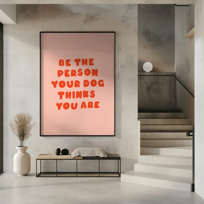 Typographie murale pour les amoureux des chiens
