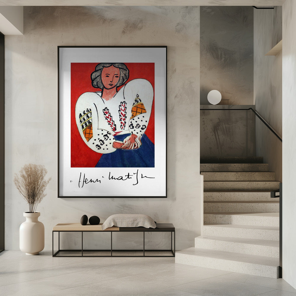 Décoration murale Henri Matisse, La Camicetta Romena, 1940