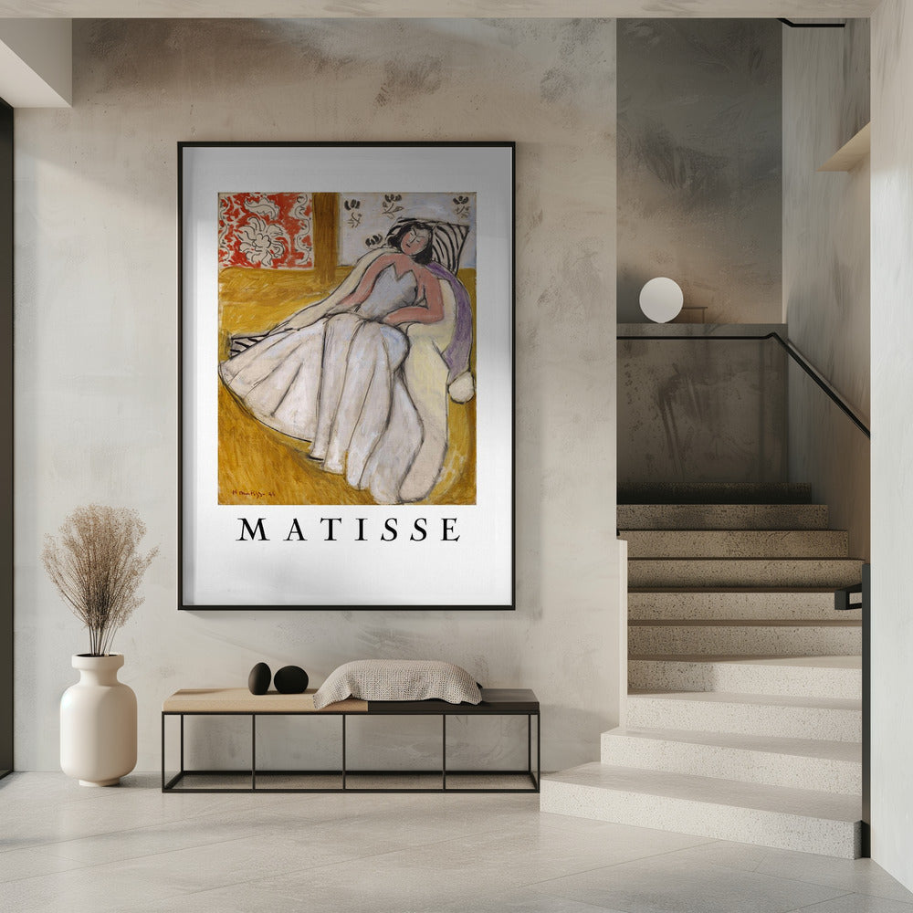 Tableau mural Jeune Femme à La Pelisse Blanche