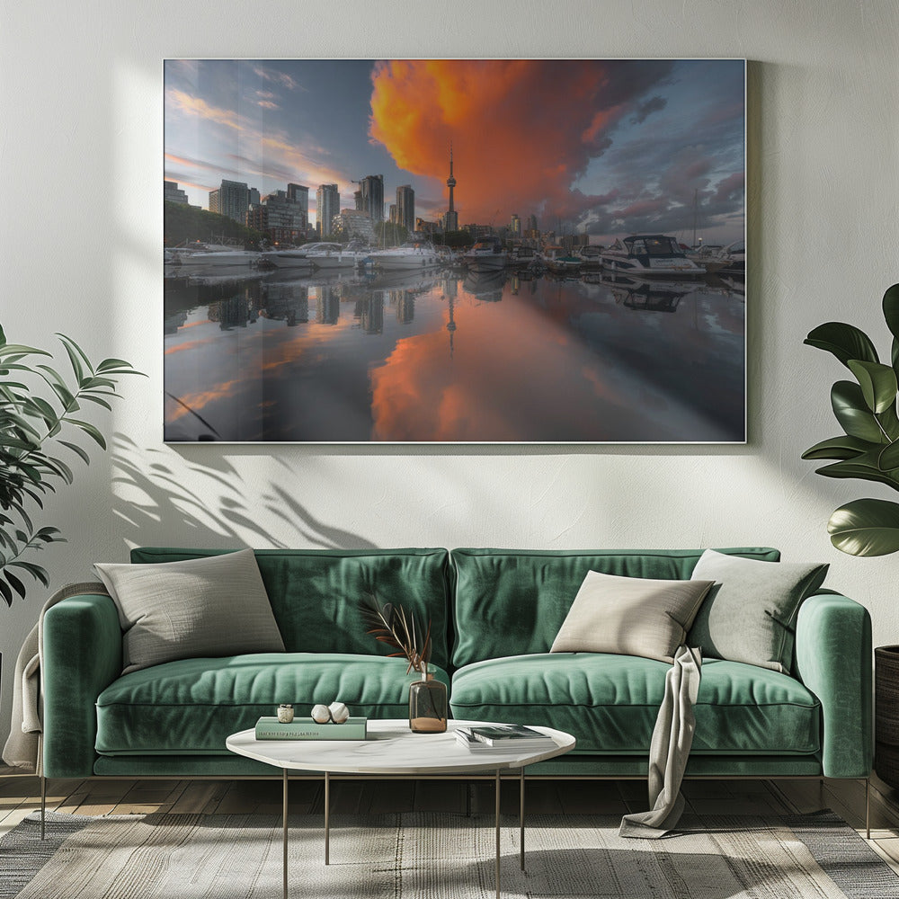 Décoration murale « Burn » de Toronto – Impression sur toile