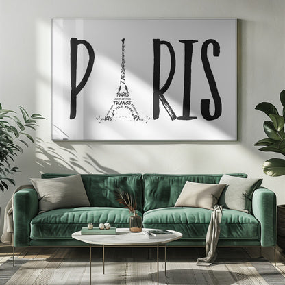 Art mural PARIS Typographie