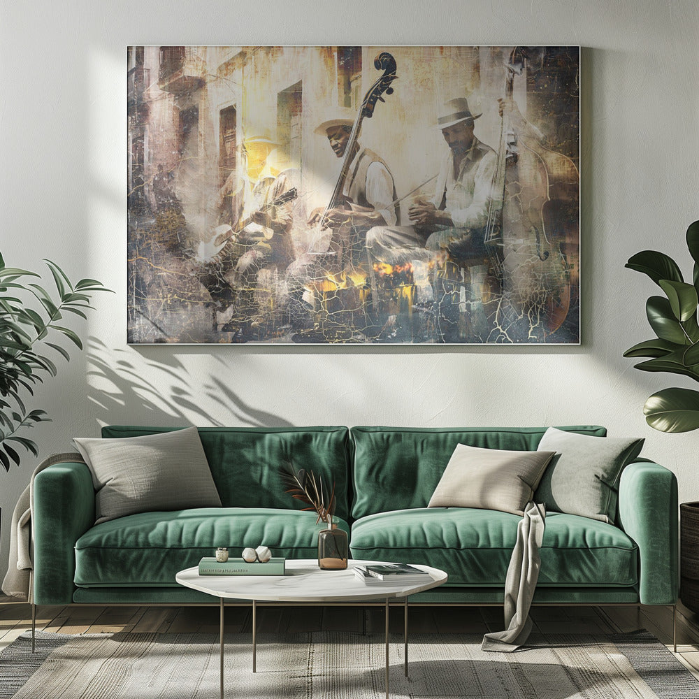Art mural Art musical Illustration 11 Orchestre de jazz