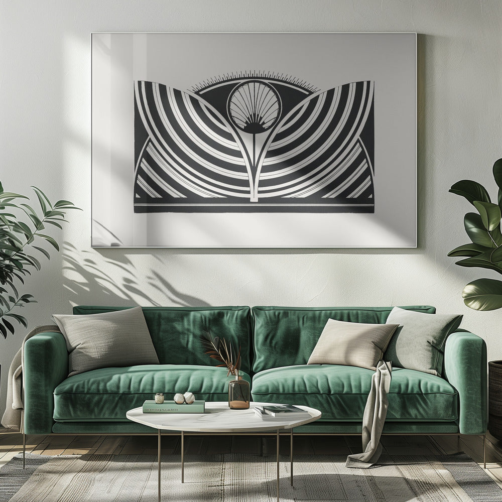 Décoration murale : Motif floral stylisé
