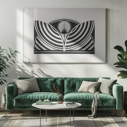 Décoration murale : Motif floral stylisé