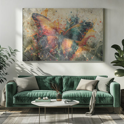 Art mural Papillon Animal Illustration d'art vintage Art mural 04