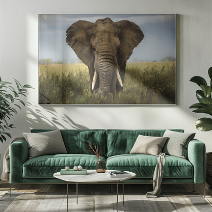 Décoration murale Rencontres au Serengeti. Éléphant