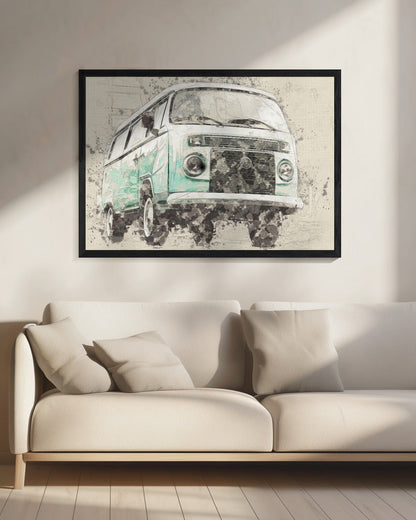 Art mural Combi Volkswagen