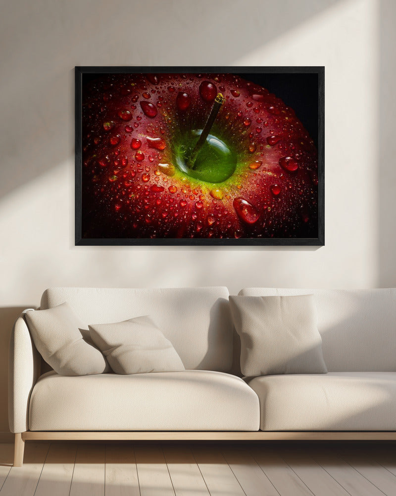 Décoration murale Pomme Rouge. Alimentaire