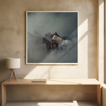 Art mural Les chevaux perdus