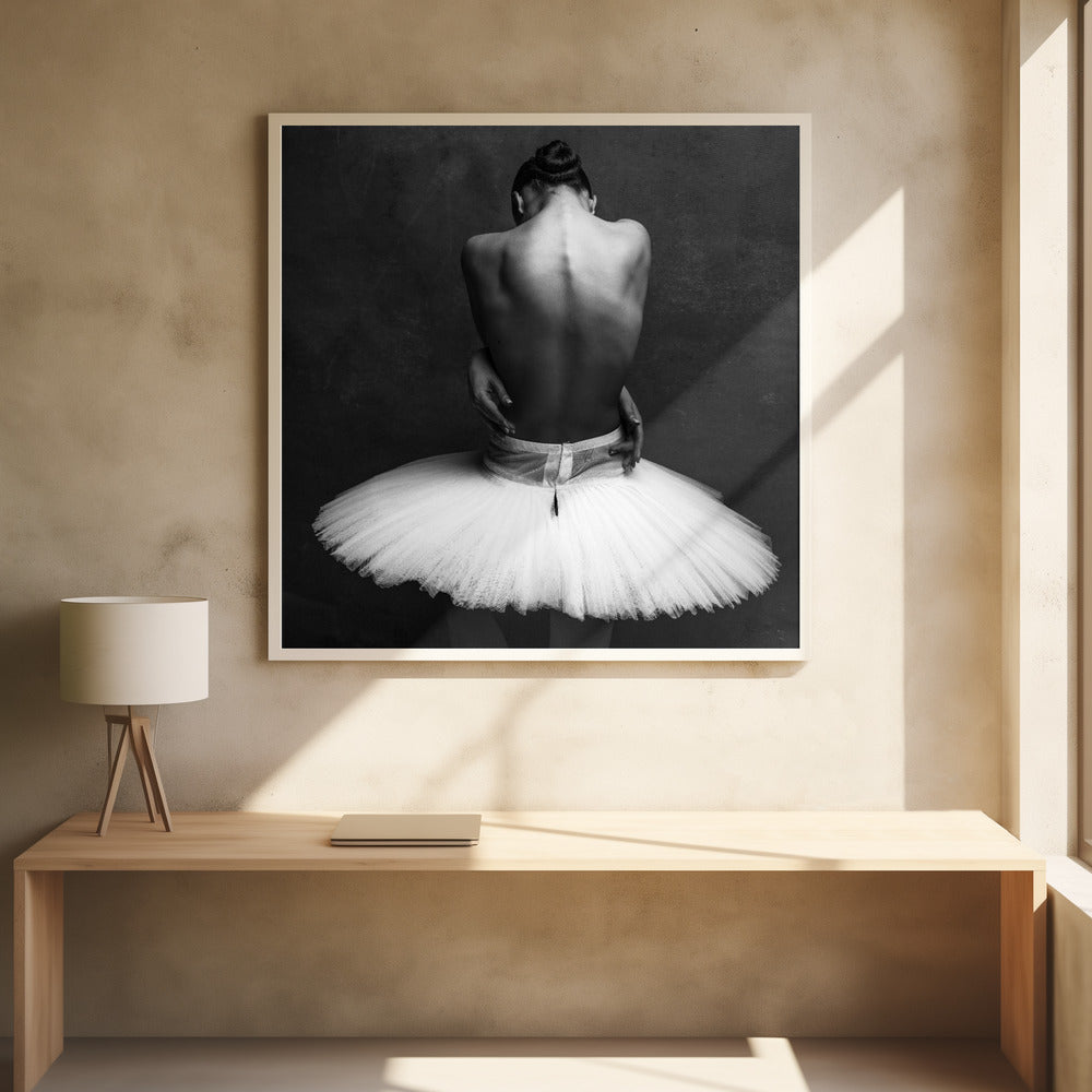 Toile murale dos de ballerine 2