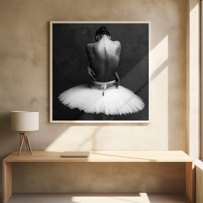 Toile murale dos de ballerine 2