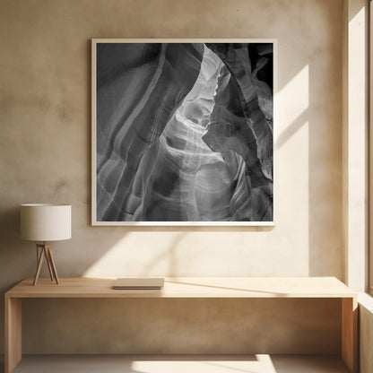 Décoration murale MONOCHROME ANTELOPE CANYON Lumière du jour