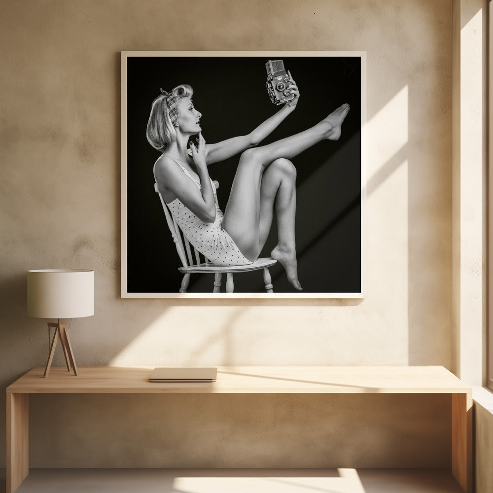 Art mural Selfie vintage