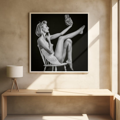 Art mural Selfie vintage