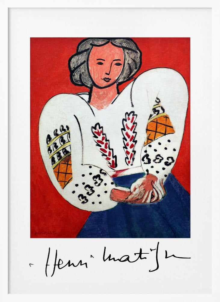 Décoration murale Henri Matisse, La Camicetta Romena, 1940