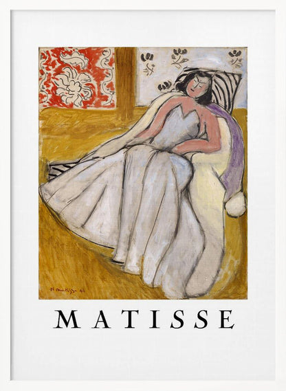 Tableau mural Jeune Femme à La Pelisse Blanche