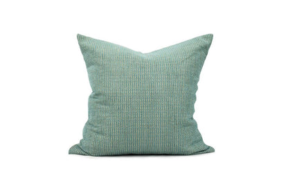 Housse de coussin en bouclette turquoise