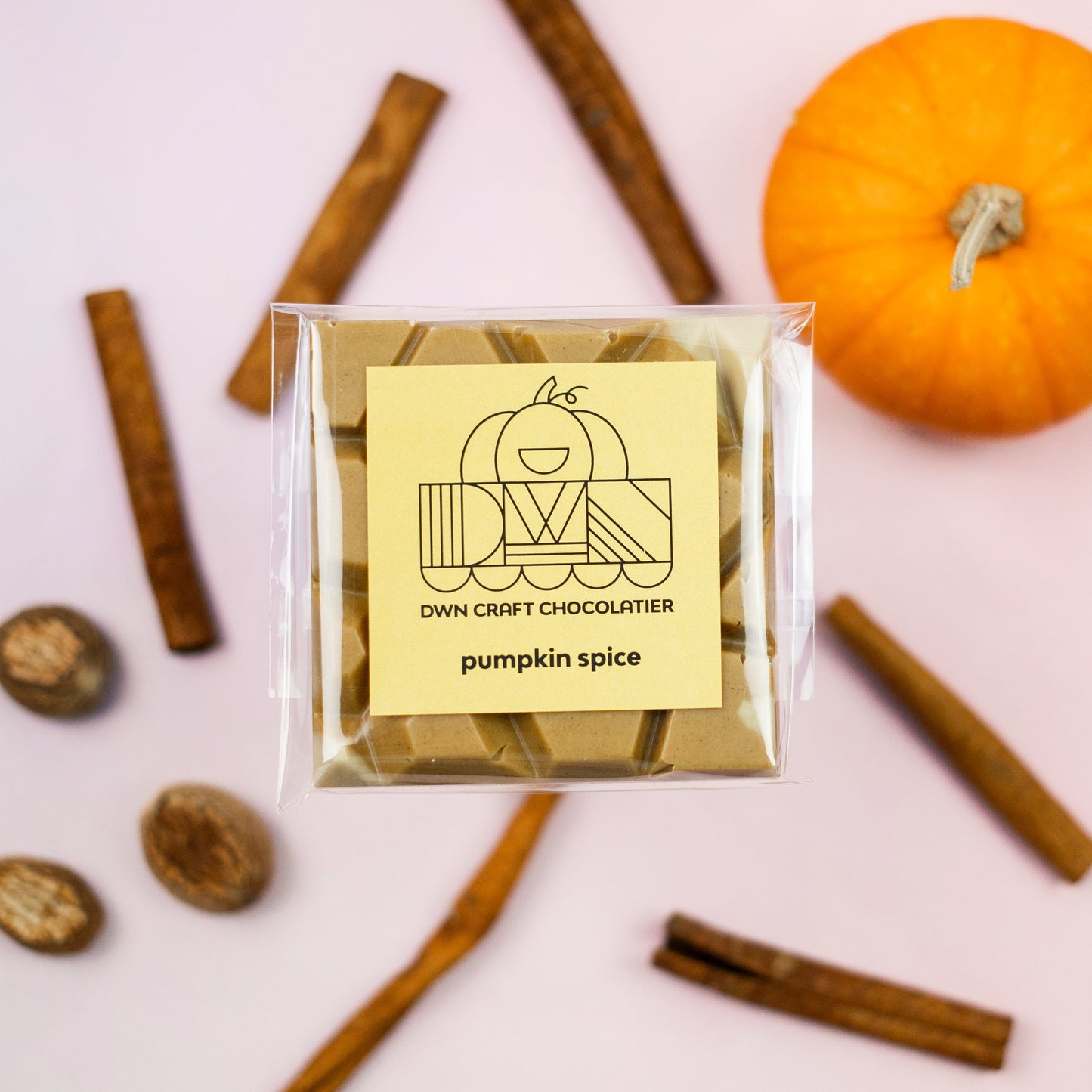 Barre de chocolat aux épices citrouille