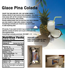 Mélange 4-en-1 Pina Colada pour thé aux perles, smoothies, lattes et frappés, sac de 3 lb (caisse de 6 sacs de 3 lb) - Mélange pour boisson en poudre multi-usage - Livraison gratuite au Canada pour les commandes de plus de 199 $ CA
