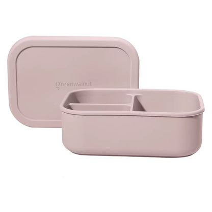 Ensemble boîte à bento en silicone et bouteille d'eau – Récipient alimentaire antifuite à 3 compartiments pour enfants et adultes