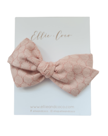 Pink Honeycomb Oversize Bow