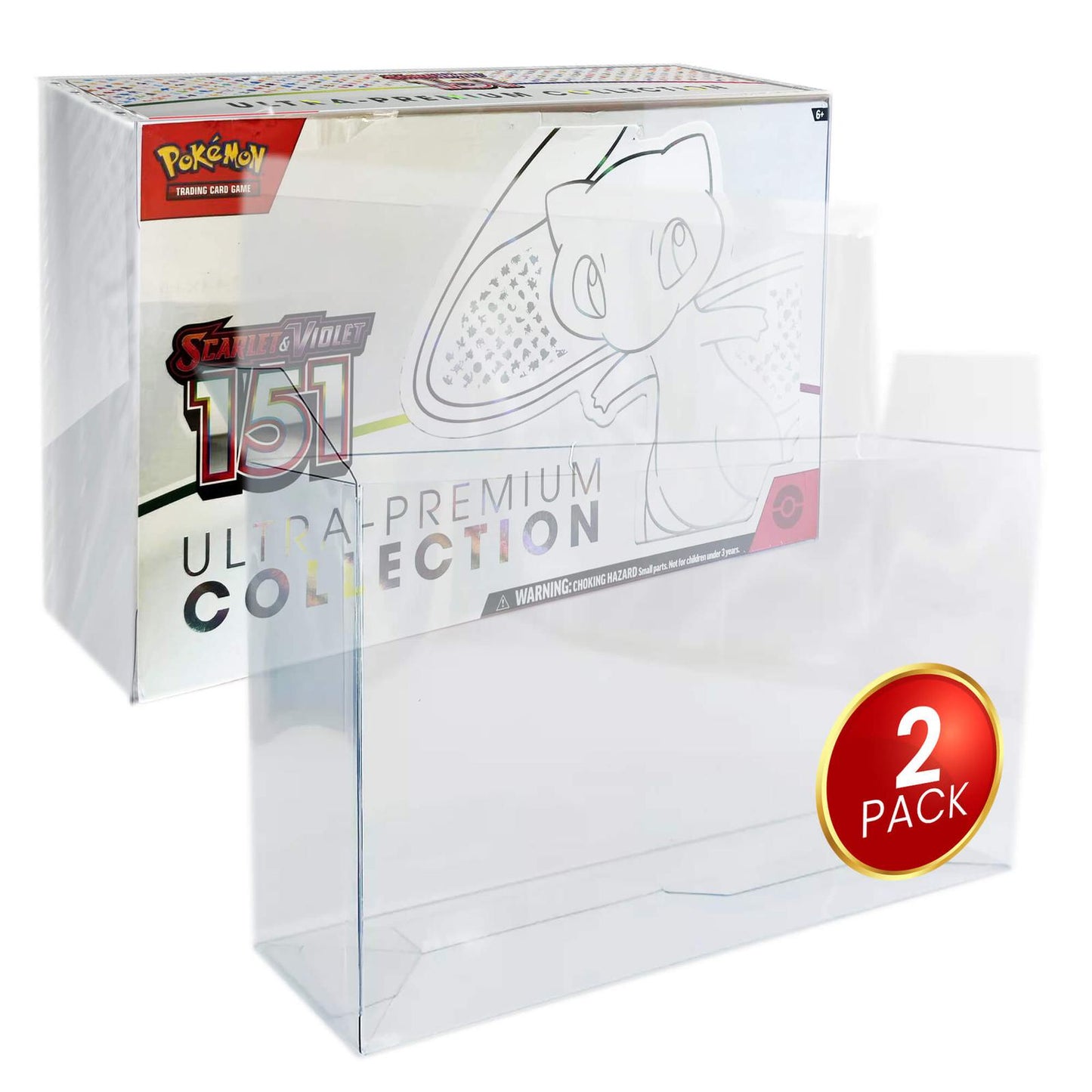 Protection pour Coffrets Dresseur d'élite Pokémon 151 et Méga Dracaufeu EX – Convient au nouveau Coffret Tapis de Jeu Dracaufeu Premium (Lot de 2)