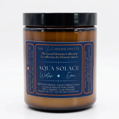 AQUA SOLACE — WATER ELEMENT | Fresh aquatic luxury coconut apricot wax candle