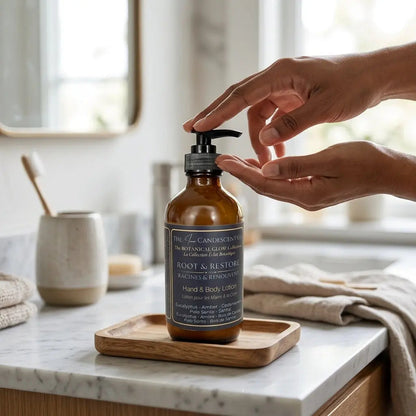 ROOT & RESTORE | Grounding botanical luxury hand and body lotion