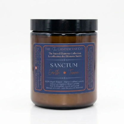 SANCTUM — EARTH ELEMENT | Grounding luxury coconut apricot wax candle