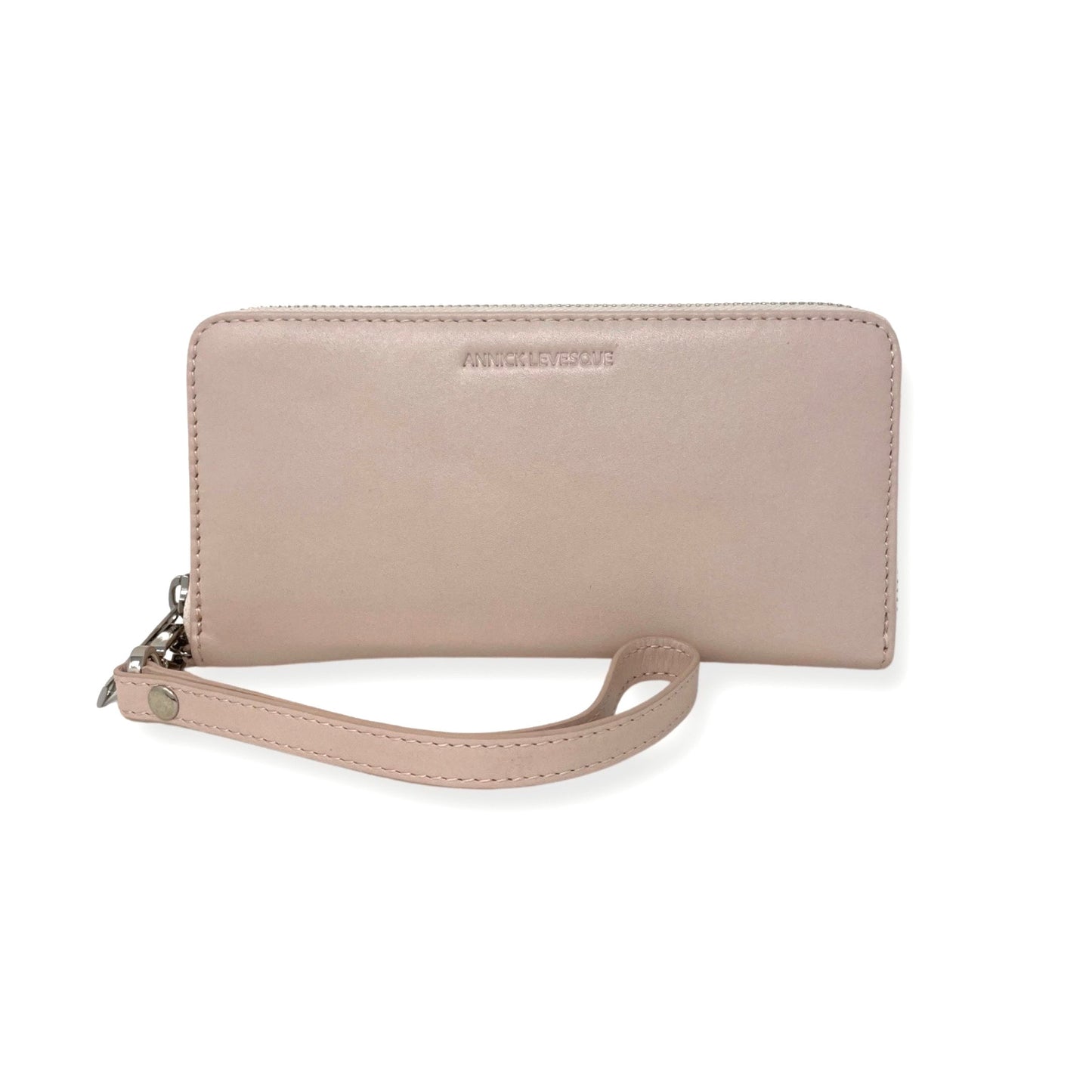 Blush Pink Genuine Leather Wallet, Carla