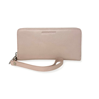 Blush Pink Genuine Leather Wallet, Carla
