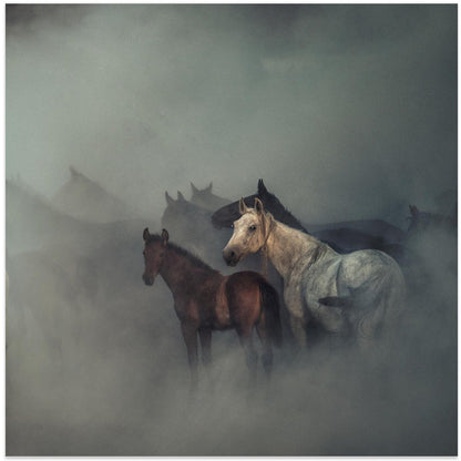 Art mural Les chevaux perdus