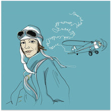 Art mural Amelia Earhart