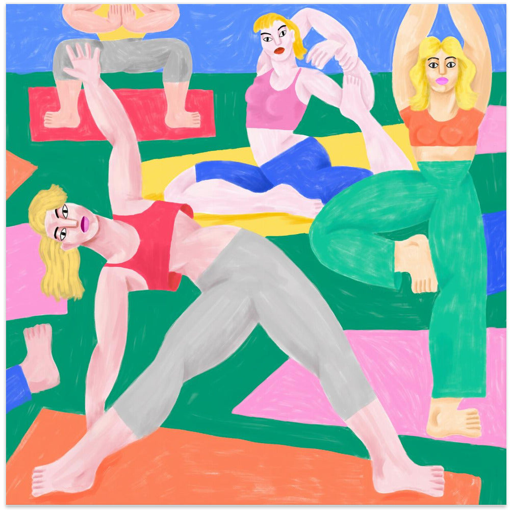 Yoga mural