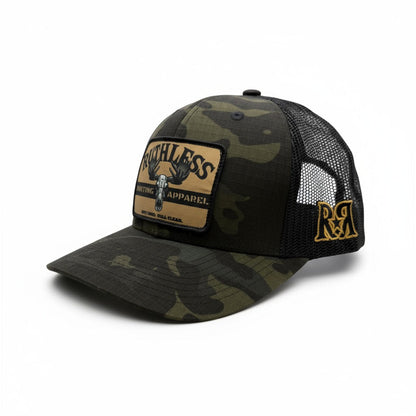 Casquette de camionneur de chasse Ruthless Rustlers | Camouflage Noir