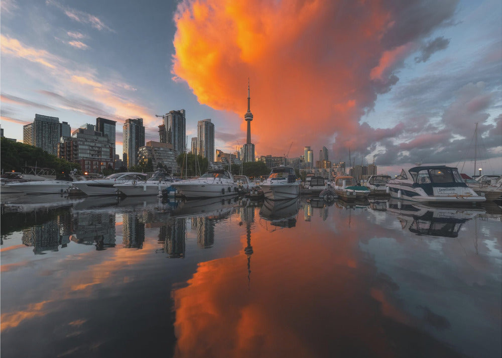 Décoration murale « Burn » de Toronto – Impression sur toile