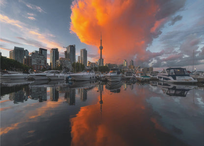 Décoration murale « Burn » de Toronto – Impression sur toile