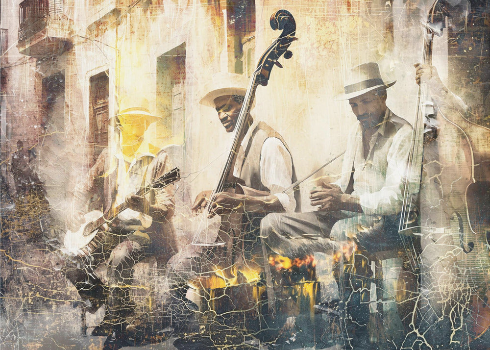 Art mural Art musical Illustration 11 Orchestre de jazz