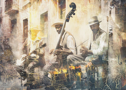 Art mural Art musical Illustration 11 Orchestre de jazz