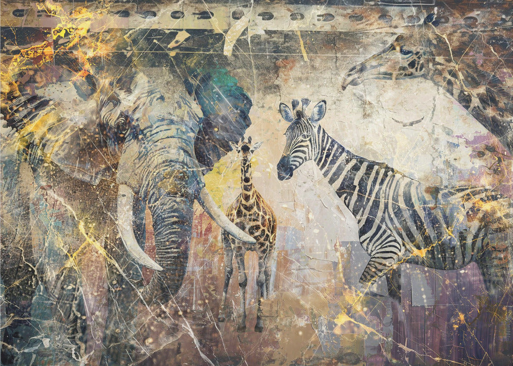 Décoration murale Art africain Illustration murale 113