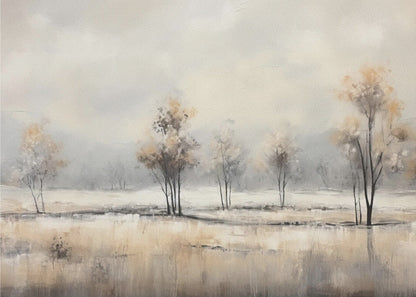 Art mural abstrait horizontal paysage 6