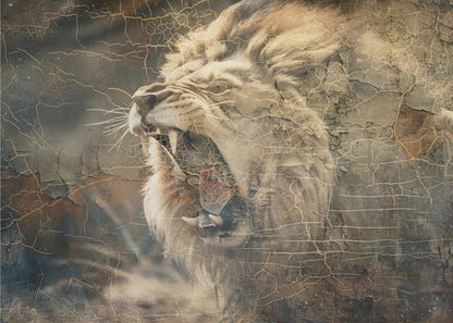 Art mural Lion Animal Art Vintage Illustration Décoration murale 09