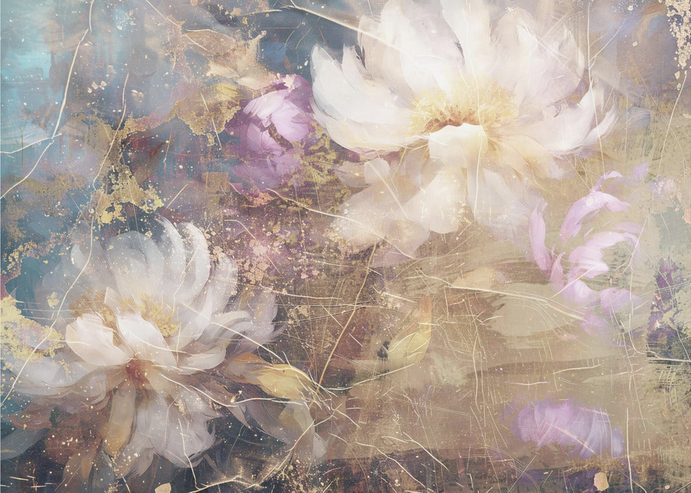 Art mural Fleur Art floral Illustration Art mural 002