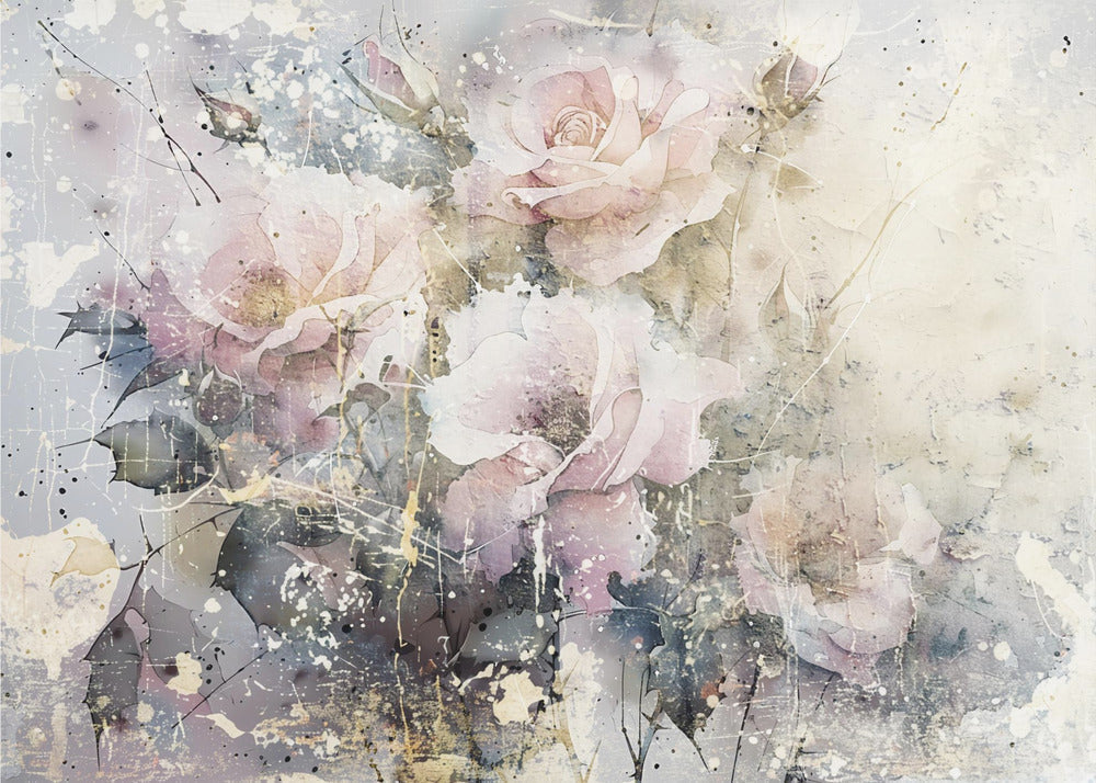 Art mural Fleur Illustration florale Art mural 076